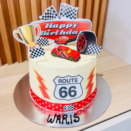 Cars Theme Cake