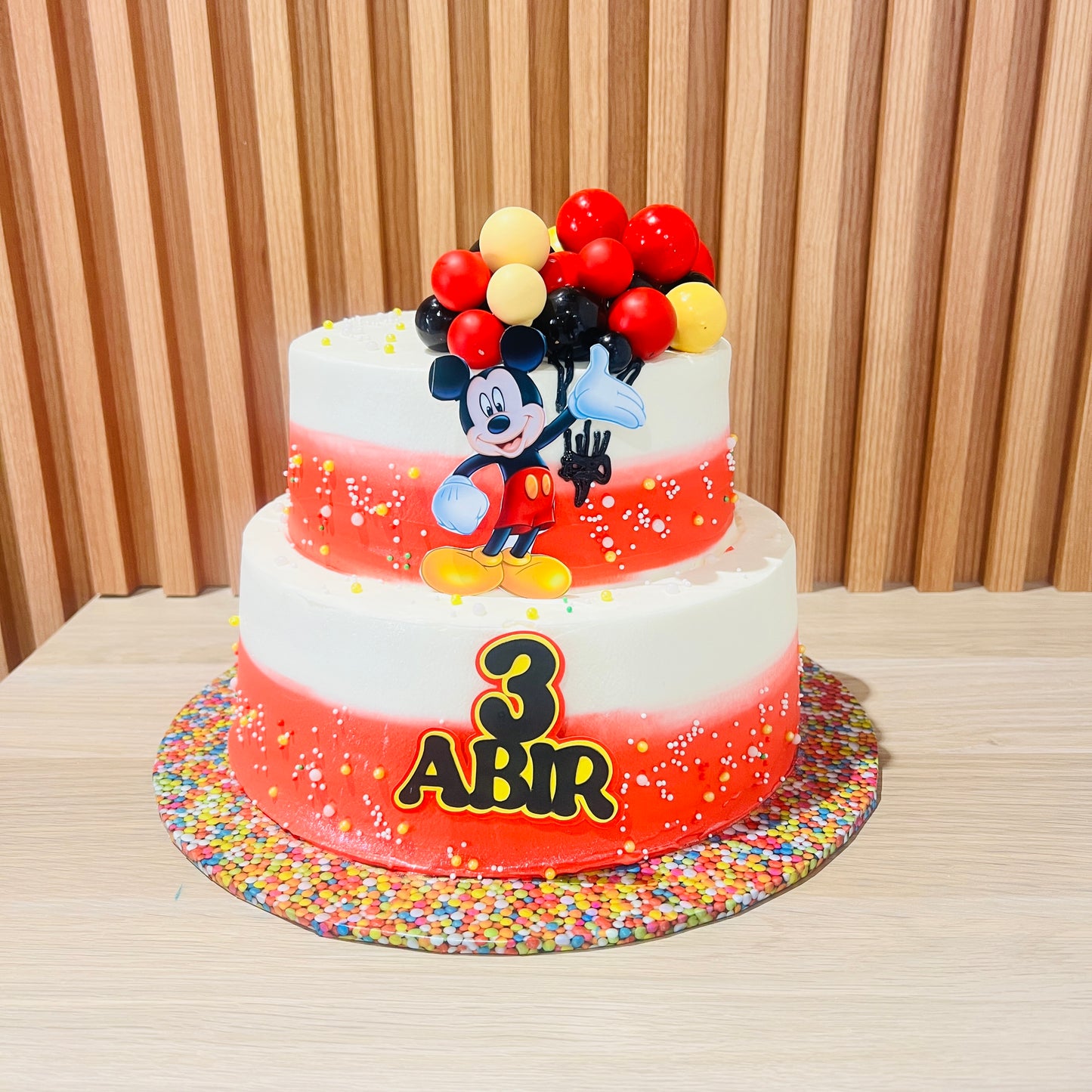 Mickey Mouse Theme Cake