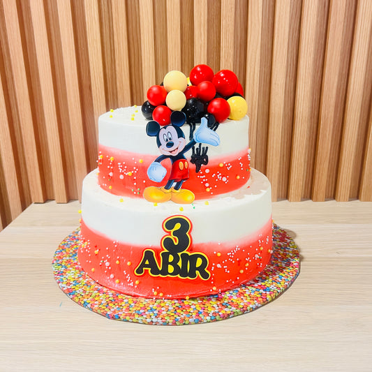 Mickey Mouse Theme Cake