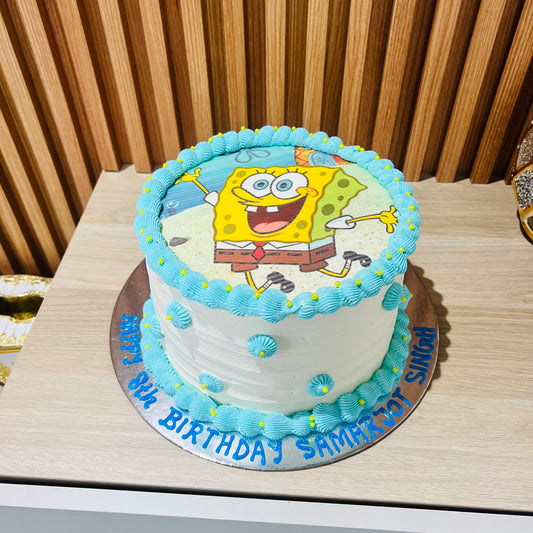 Sponge Bob Theme Cake