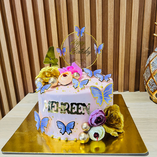 Butterfly Theme Cake