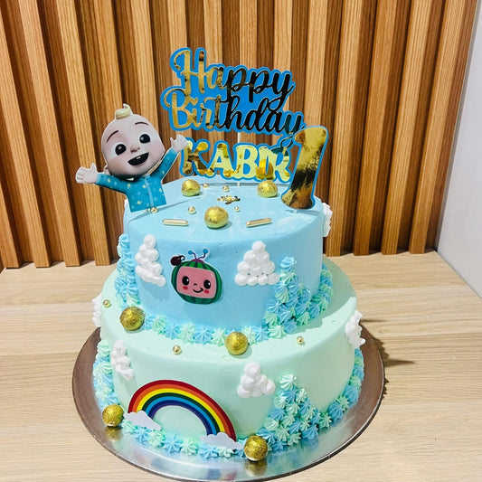 Coco-melon Theme Cake