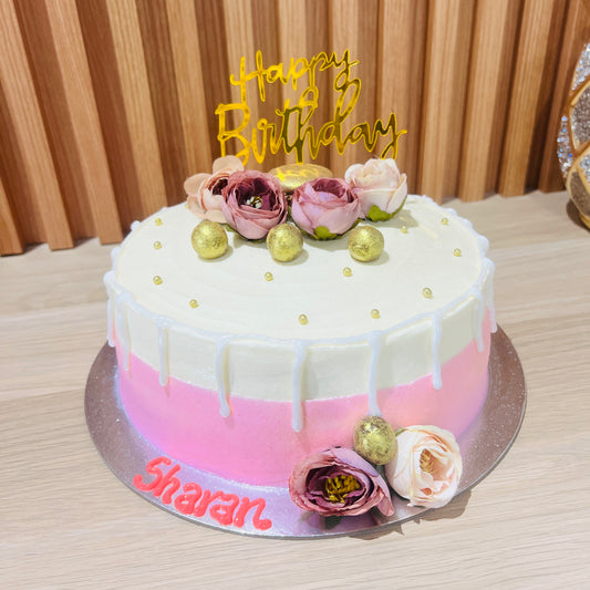 Flowers Theme Cake