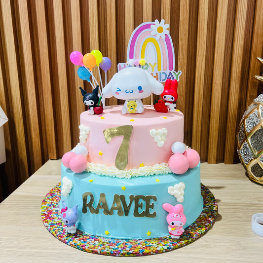 Cinnamon Roll Theme Cake