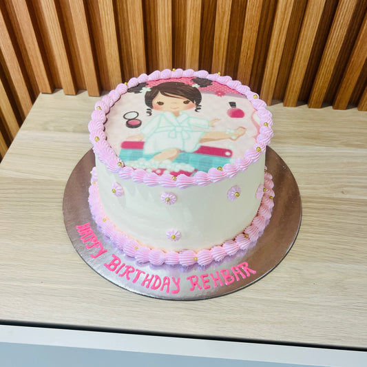 Beauty Theme Cake