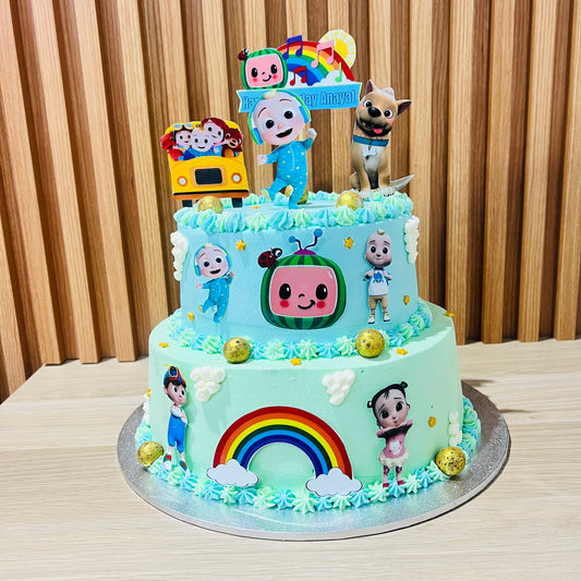 Cocomelon Theme Cake