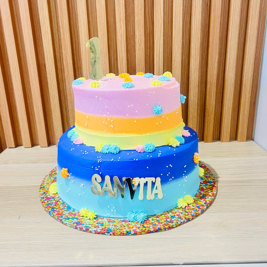 Rainbow Theme Cake