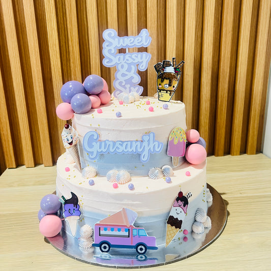 Ice Cream Theme Cake