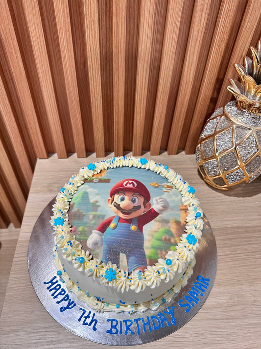 Mario Theme Cake