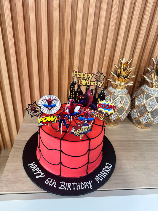 Spiderman Theme Cake