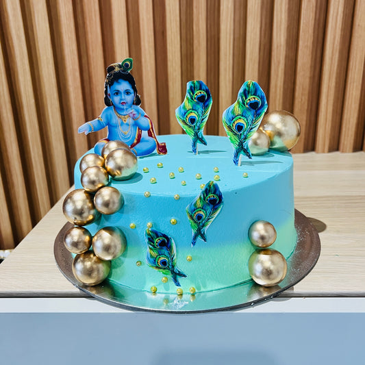 Krishna Theme Cake