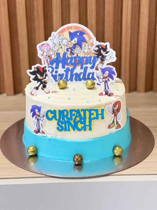 Sonic Theme Cake