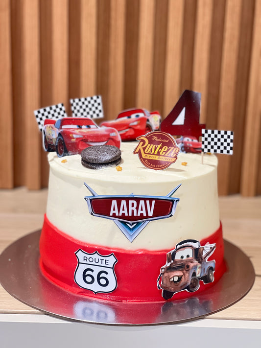 Cars Theme Cake