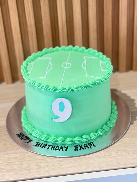 Soccer Field Theme Cake