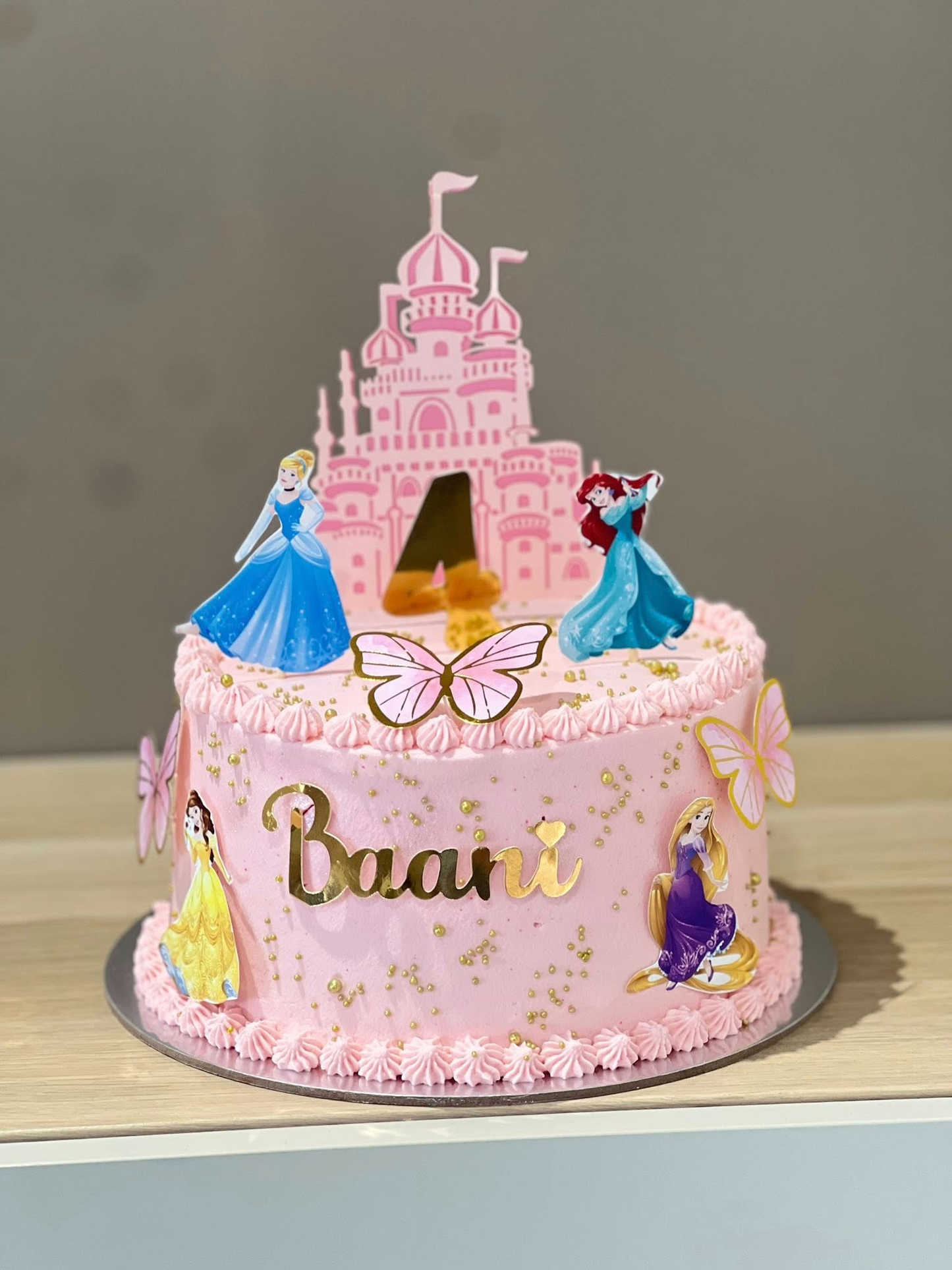 princess-themed birthday cake