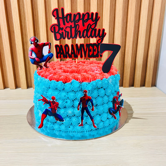 Spiderman Theme Cake