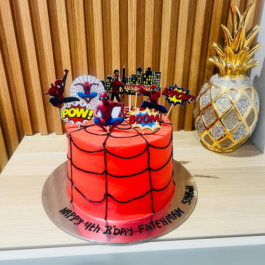 Spiderman Theme Cake