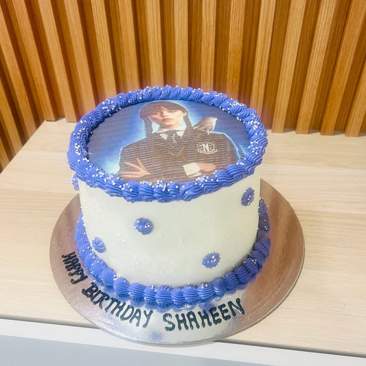 Wednesday Theme Cake