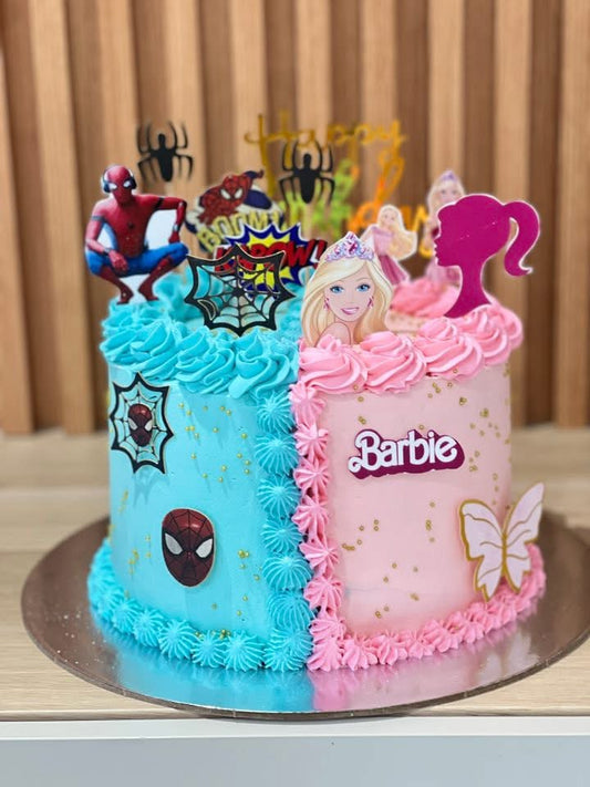 Spider-man vs Barbie Cake