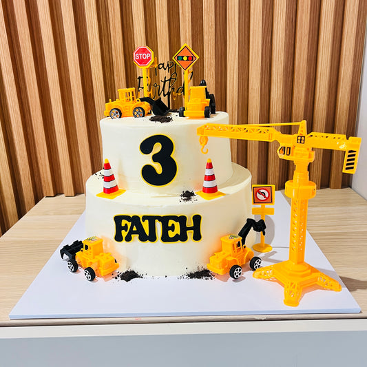 Construction Theme Cake