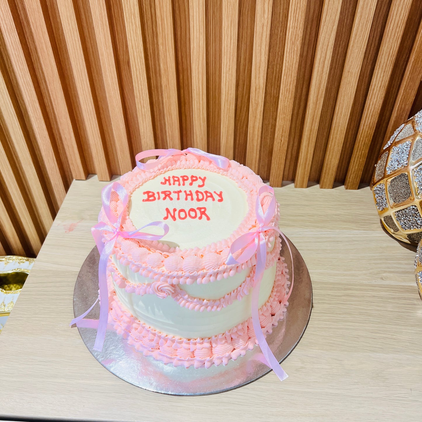 Pink Ribbon Cake