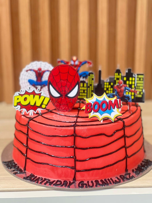 Spider-man Theme Cake
