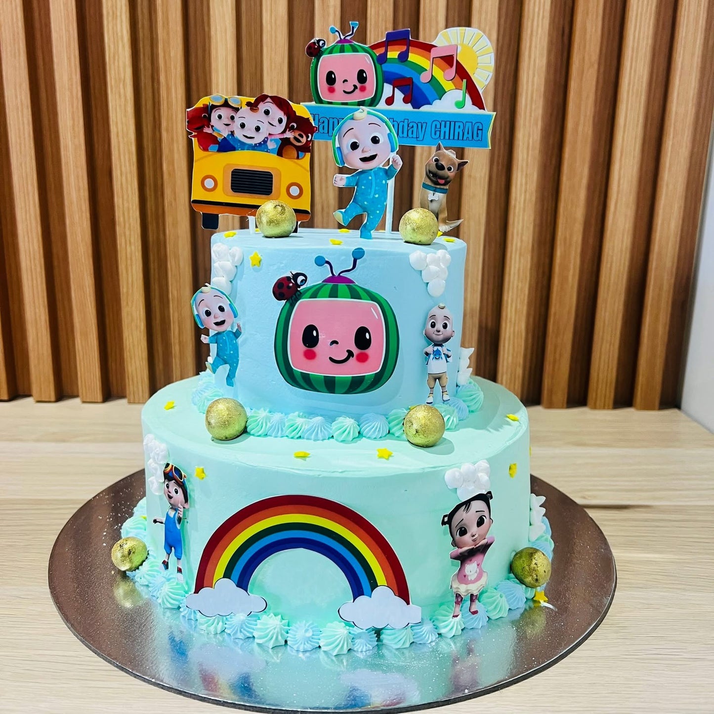 Coco-melon Theme Cake