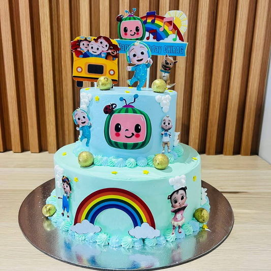 Coco-melon Theme Cake