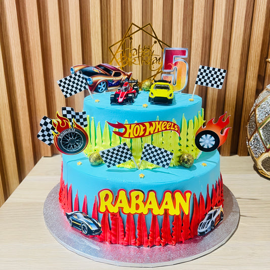 Hotwheels Theme Cake