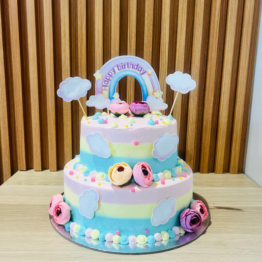 Rainbow Theme Cake